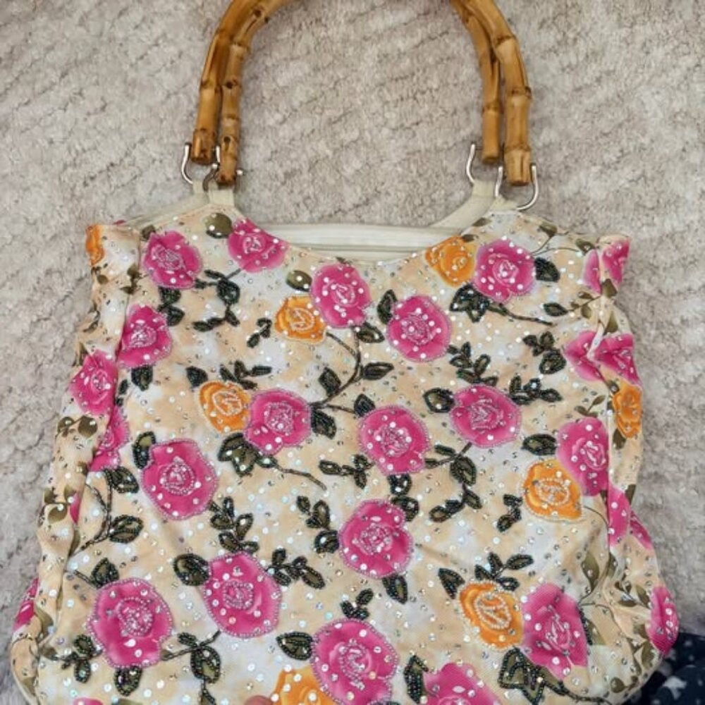 Floral Printed Tote Bag